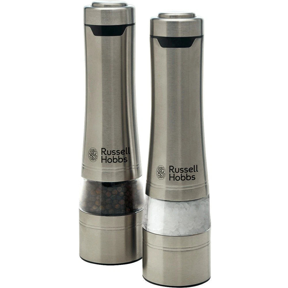 Russell Hobbs Electric Salt & Pepper Shaker Mills Home Kitchen Herb Peppercorn Grinders