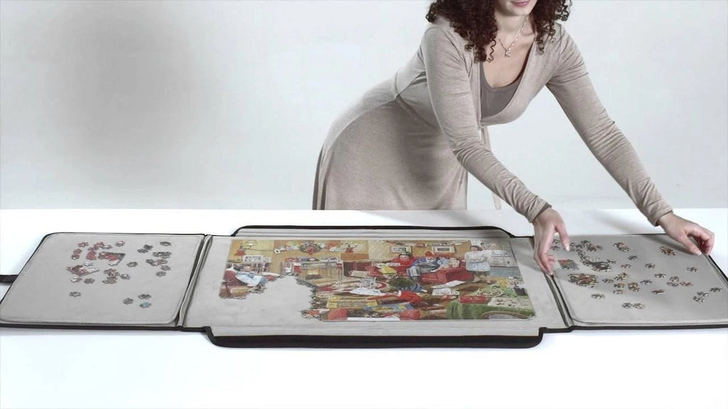 Portable Jigsaw Puzzle Carrier Board | 1000 Piece Mat Jig Saw Accessory Safe Carry Case Holder