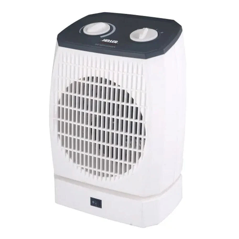 Heller Electric Fan Heater | Portable 2 Speed Home Kitchen Fan Heater | Electric Room 1000/2000W Warmer