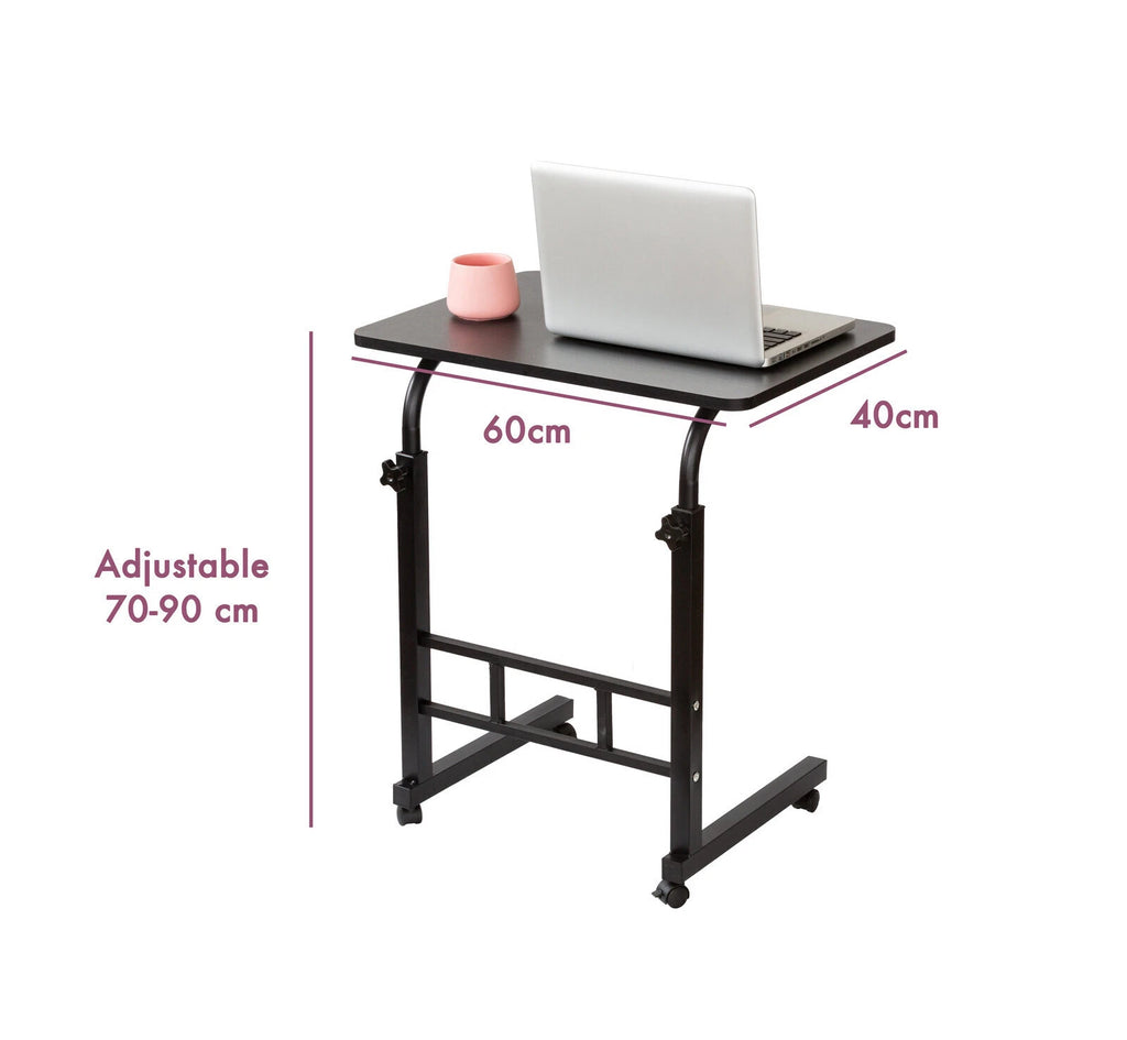 Portable Laptop Stand | Food Tablet Tray Standing Bed Table Height Adjustable