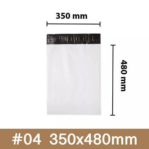 100x Mailing Bags Poly Postage Satchels | Waterproof Plain Discreet Self-Sealing Plastic Shipping Bags