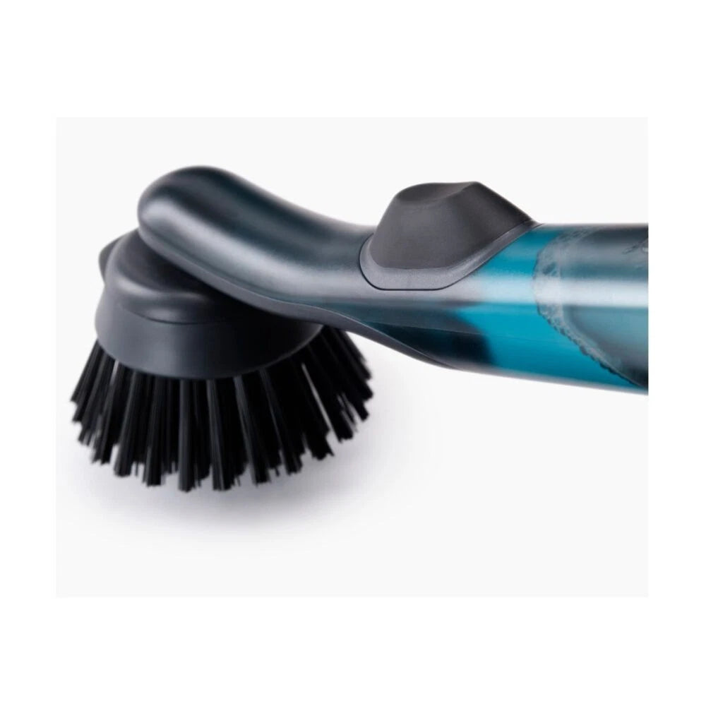 Joseph Joseph Dishwashing Brush Durable Stain Resistant Bristles, Dish Washing Scrubbing Brush Soap Dispenser with Stand