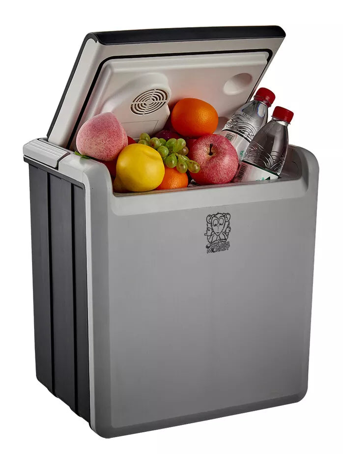 Brass Monkey 12V Portable Food Drinks Beer Cooler Warmer | 30L Beverage Picnic Holiday Camping