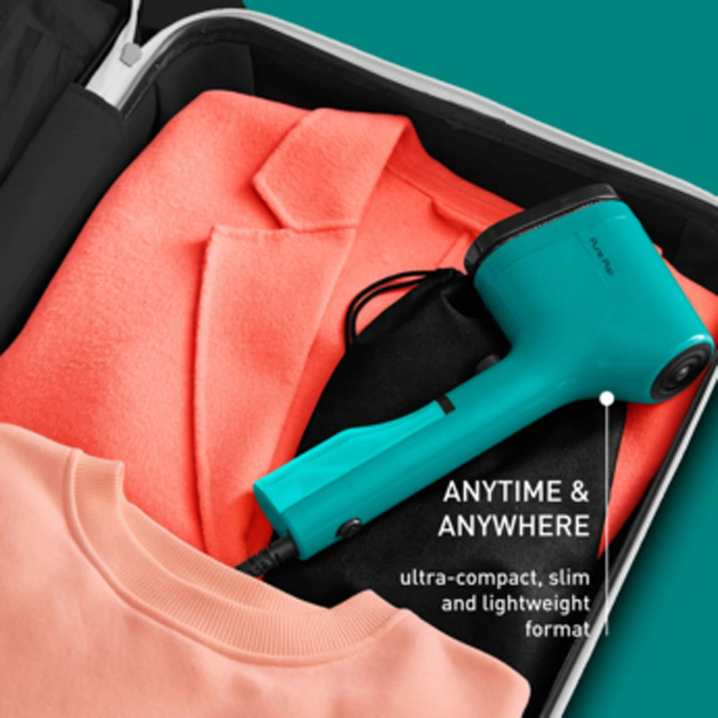 Handheld Garment Steamer | Tefal Pure POP | Iron Free Garment Care | Purifying Antibacterial Steam