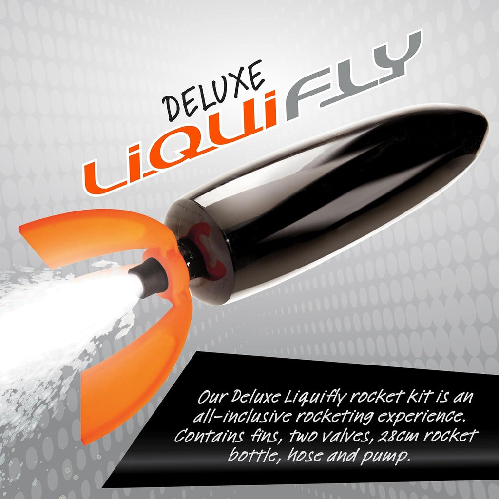 Children's Water Powered STEM Rocket Launcer Toy Set, Launches Rockets up to 30m, DIY Home School Science Experiments