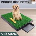 Pet Dog Cat Indoor Artifical Grass Mat | Indoor Pet Toilet Poo Wee Urine Collection Tray Set