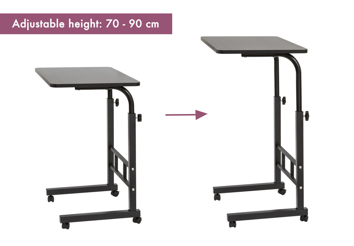 Portable Laptop Stand | Food Tablet Tray Standing Bed Table Height Adjustable