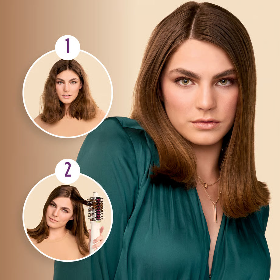 Shark Heated Hair Blow Dry Brush Womens Straightener Comb Smoother Wet to Dry Volumiser