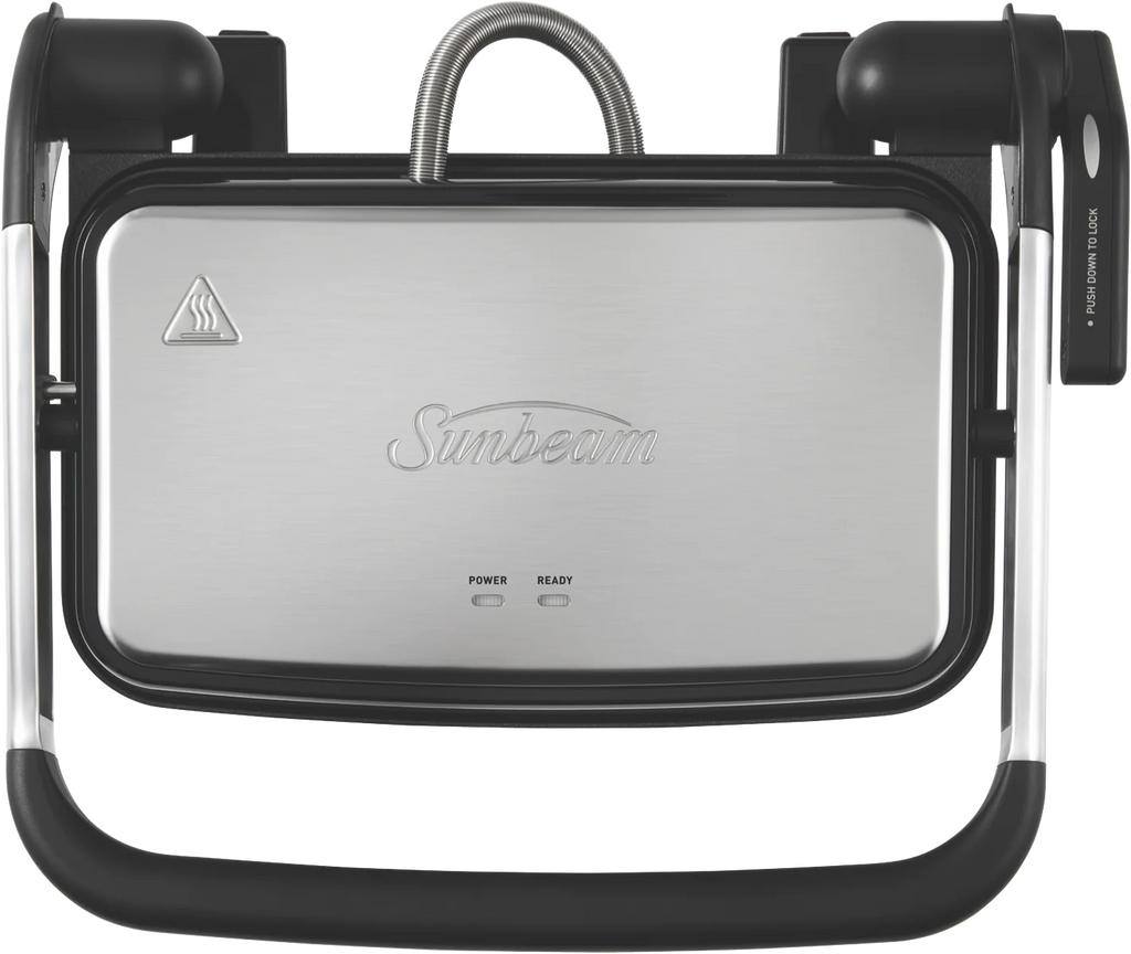 Cafe Style 2-Slice Sandwich Toastie Maker Press, 1800W Toasted Bread Electric Hot Plate