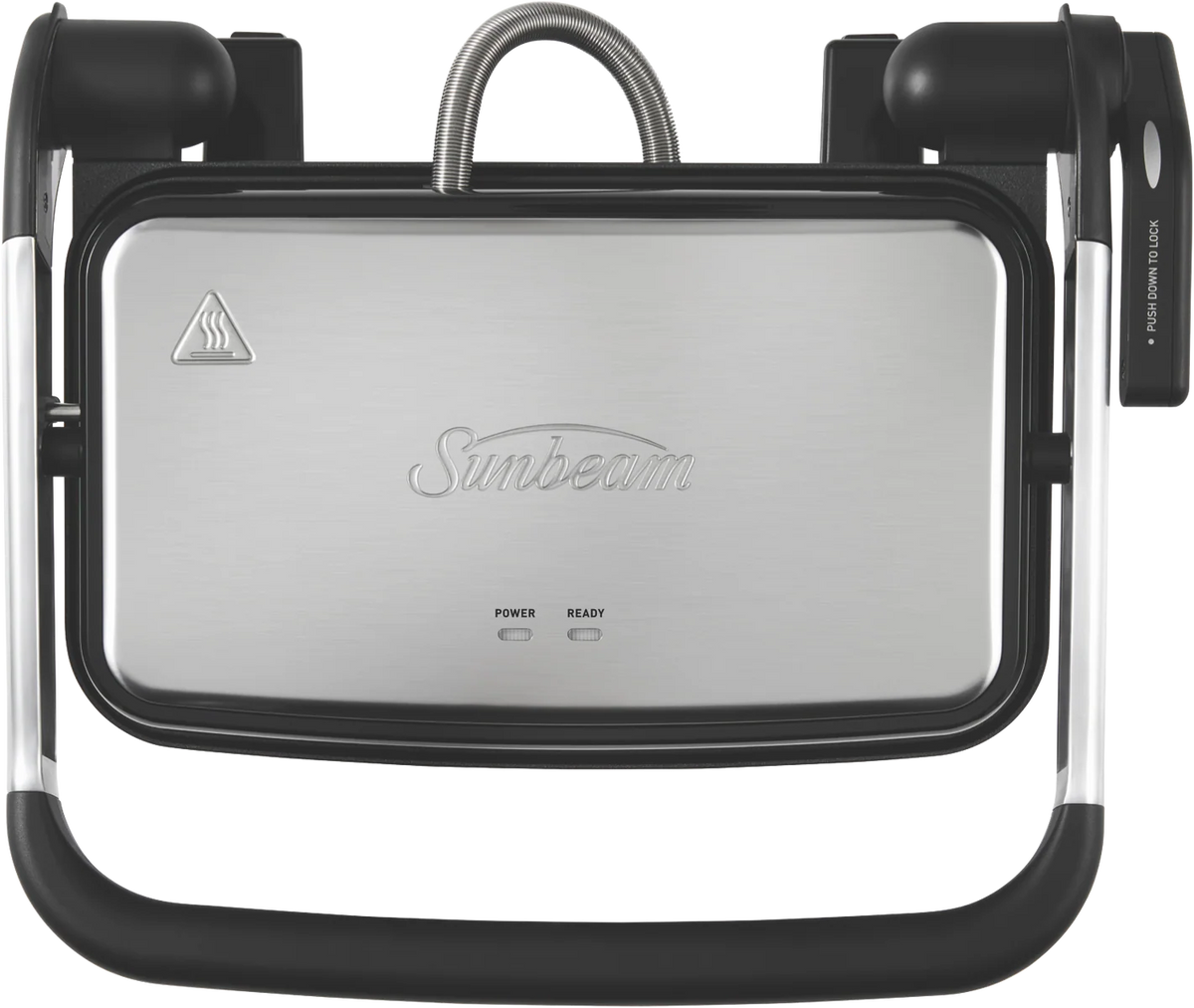 Cafe Style 2-Slice Sandwich Toastie Maker Press, 1800W Toasted Bread Electric Hot Plate