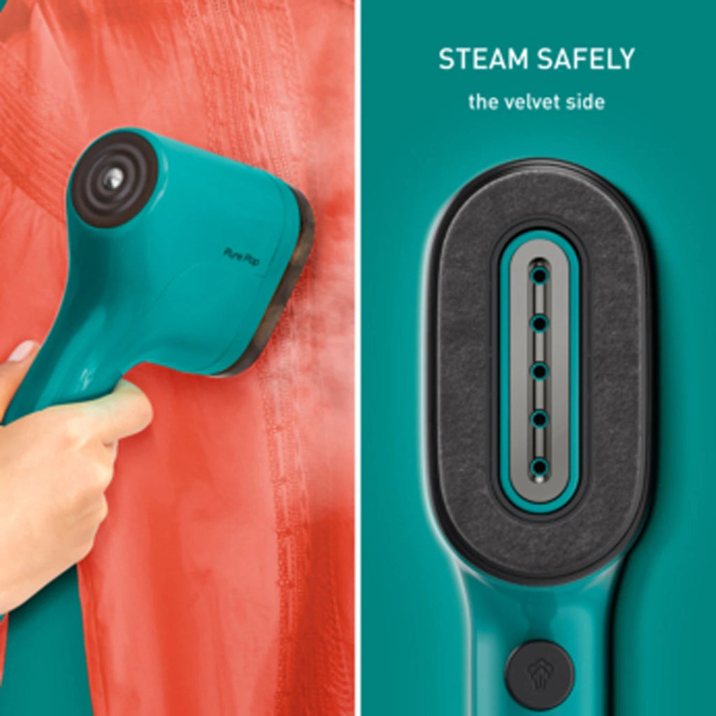 Handheld Garment Steamer | Tefal Pure POP | Iron Free Garment Care | Purifying Antibacterial Steam