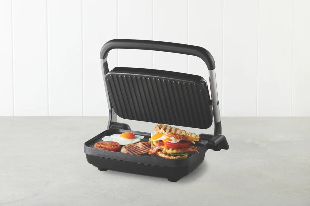 Cafe Style 2-Slice Sandwich Toastie Maker Press, 1800W Toasted Bread Electric Hot Plate