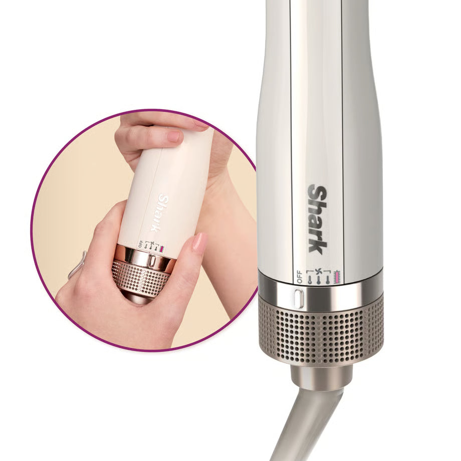 Shark Heated Hair Blow Dry Brush Womens Straightener Comb Smoother Wet to Dry Volumiser