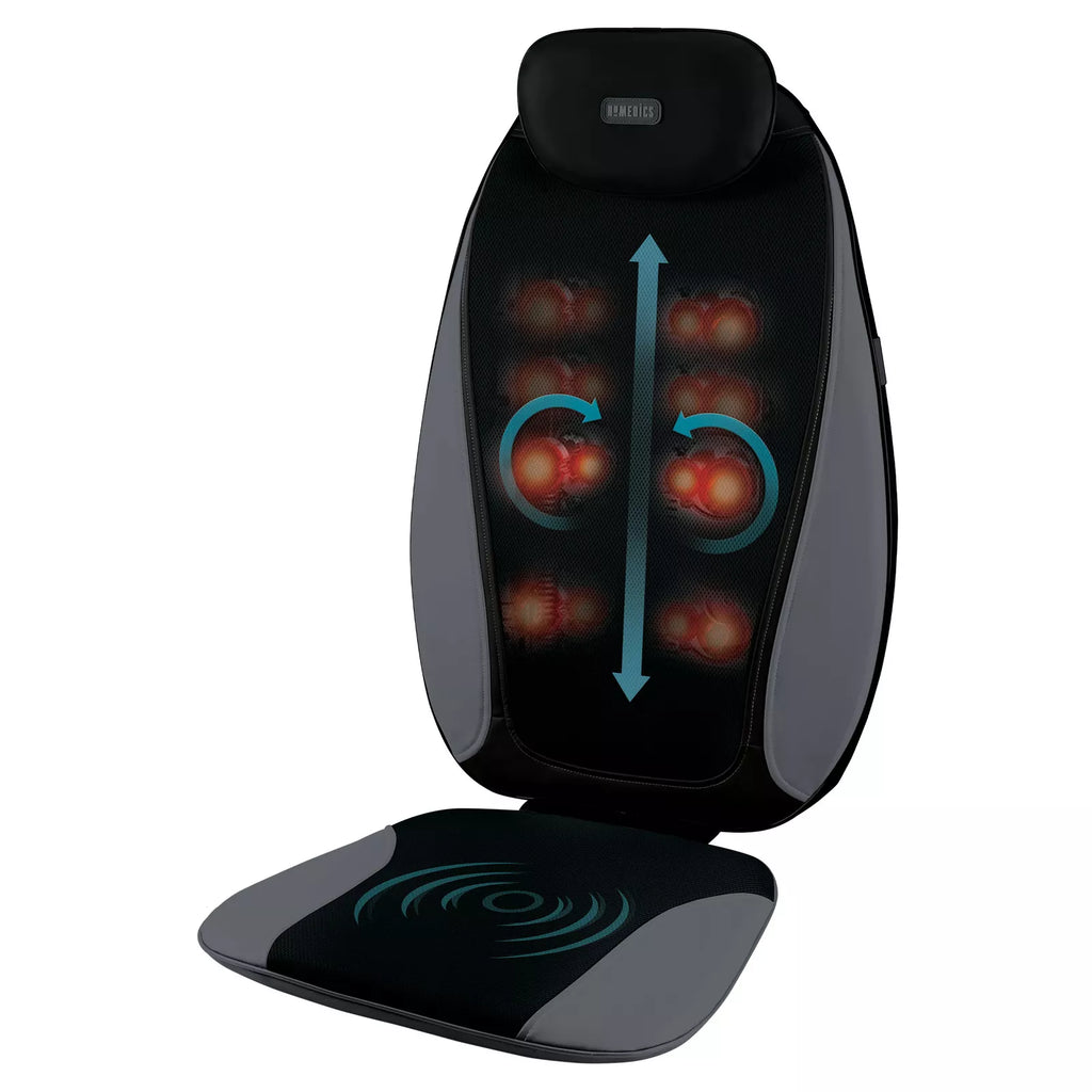 Homedics Shiatsu Body Massager | Back Neck Body Massage Chair Heat Cushion Pad
