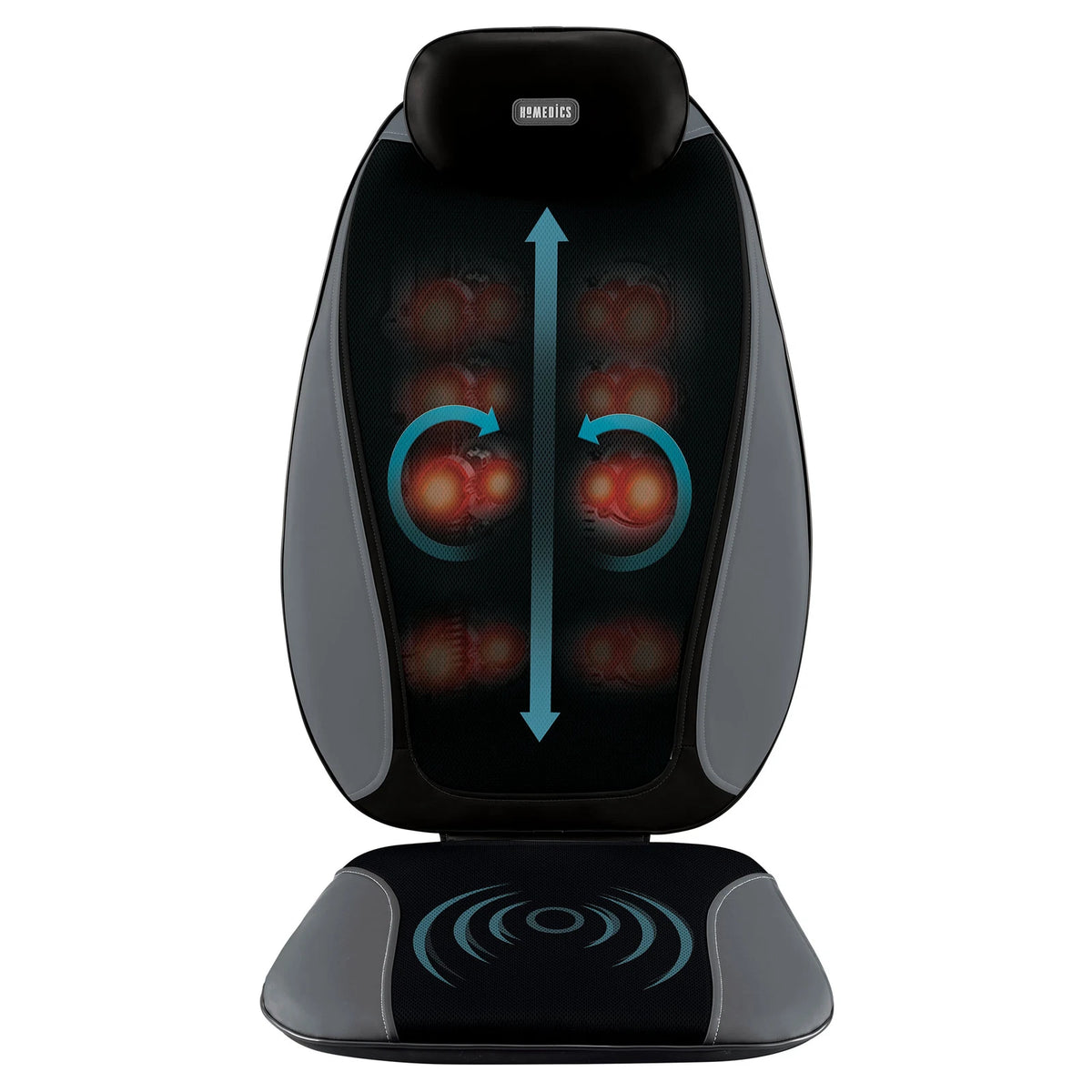 Homedics Shiatsu Body Massager | Back Neck Body Massage Chair Heat Cushion Pad