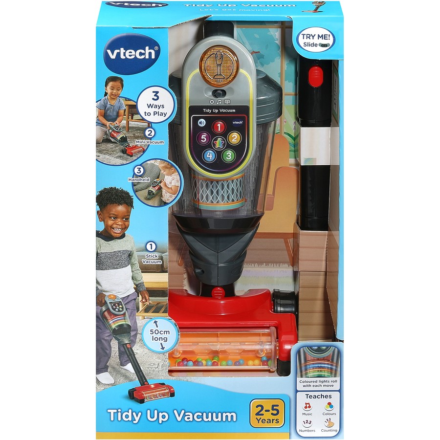 VTech Pretend Toy Vacuum, Kids Children's Tidy Up Vacuum Preschool Toddler Cleaning Toy Vac