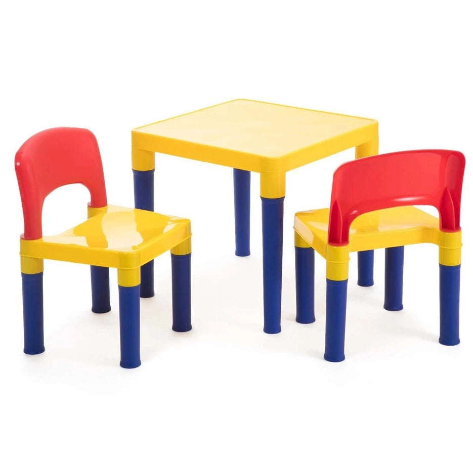 Kids Toddler Play Food Table 2 Chairs Preschool Games Play-time Activity Study