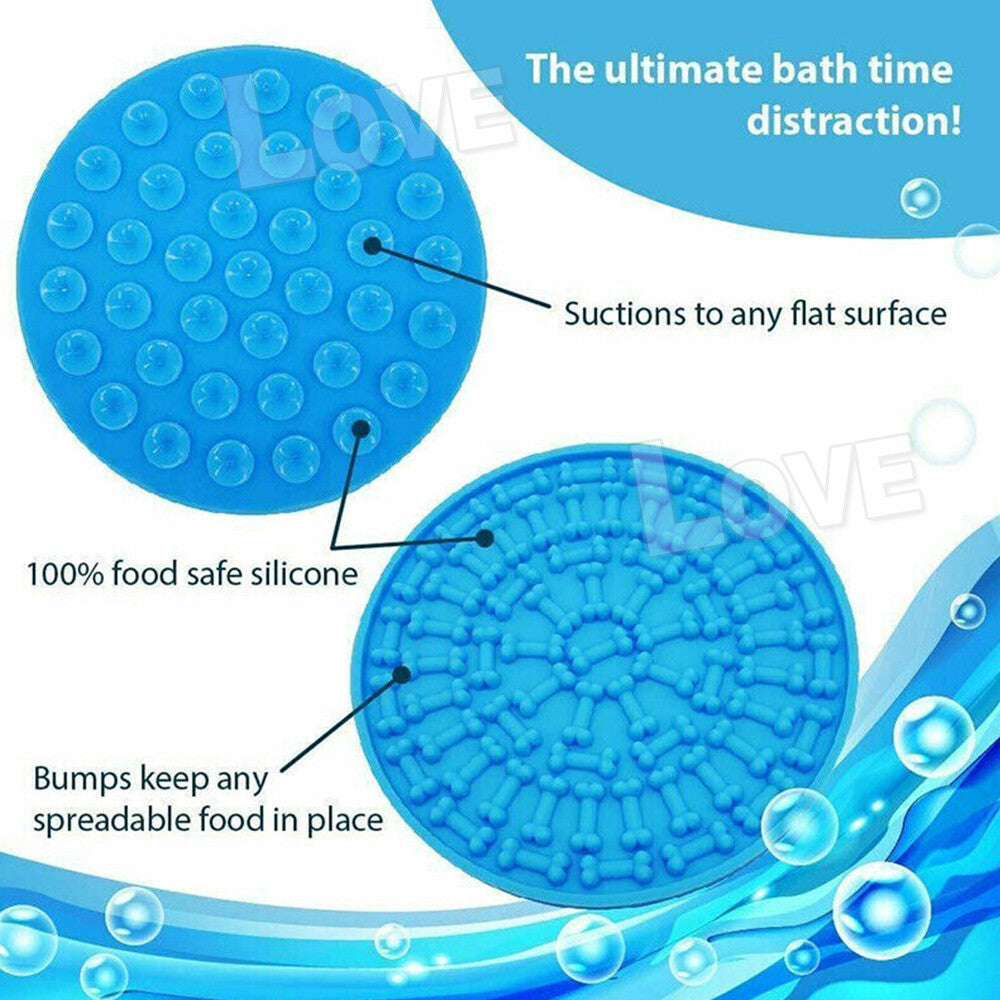 Pet Dog Puppy Licking Mat Peanut Butter Soft Dog Feeder Lick Pad Mat for Bathing Grooming