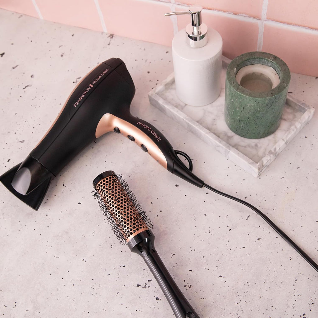 Remington Heated Blow Dryer for Women, Electric Hair Styler Dryer 2400W, Salon Quality Ceramic & Ionic Technology