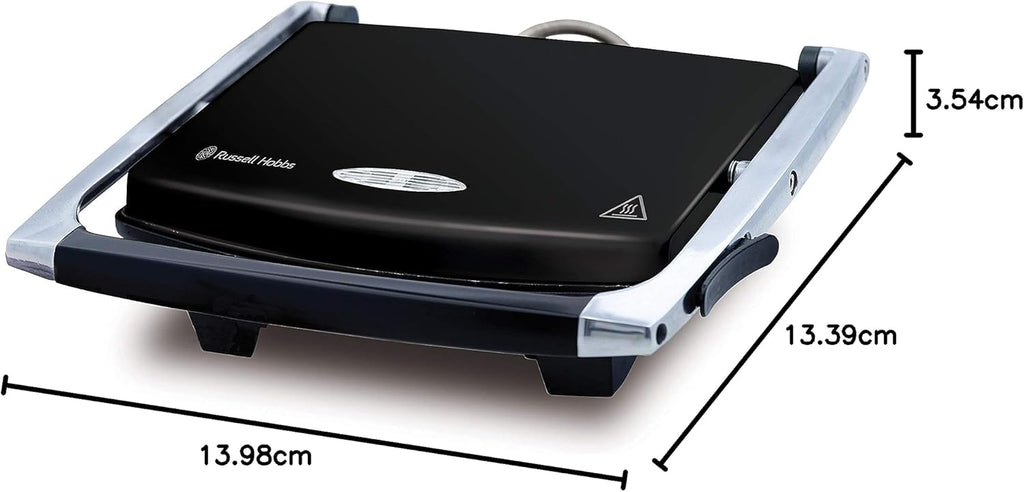 Russell Hobbs 4 Sandwich Press Easy Non-Stick Stainless Steel Bagel Muffin Toastie Jaffle Maker