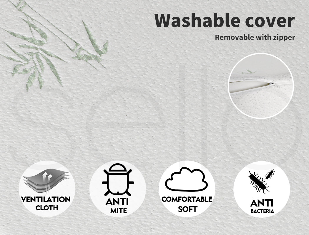 Wedge Support Pillows Bed Pregnancy Back Leg Supportive Pillow - Medium Firm Cooling Gel Core - Bamboo Cover