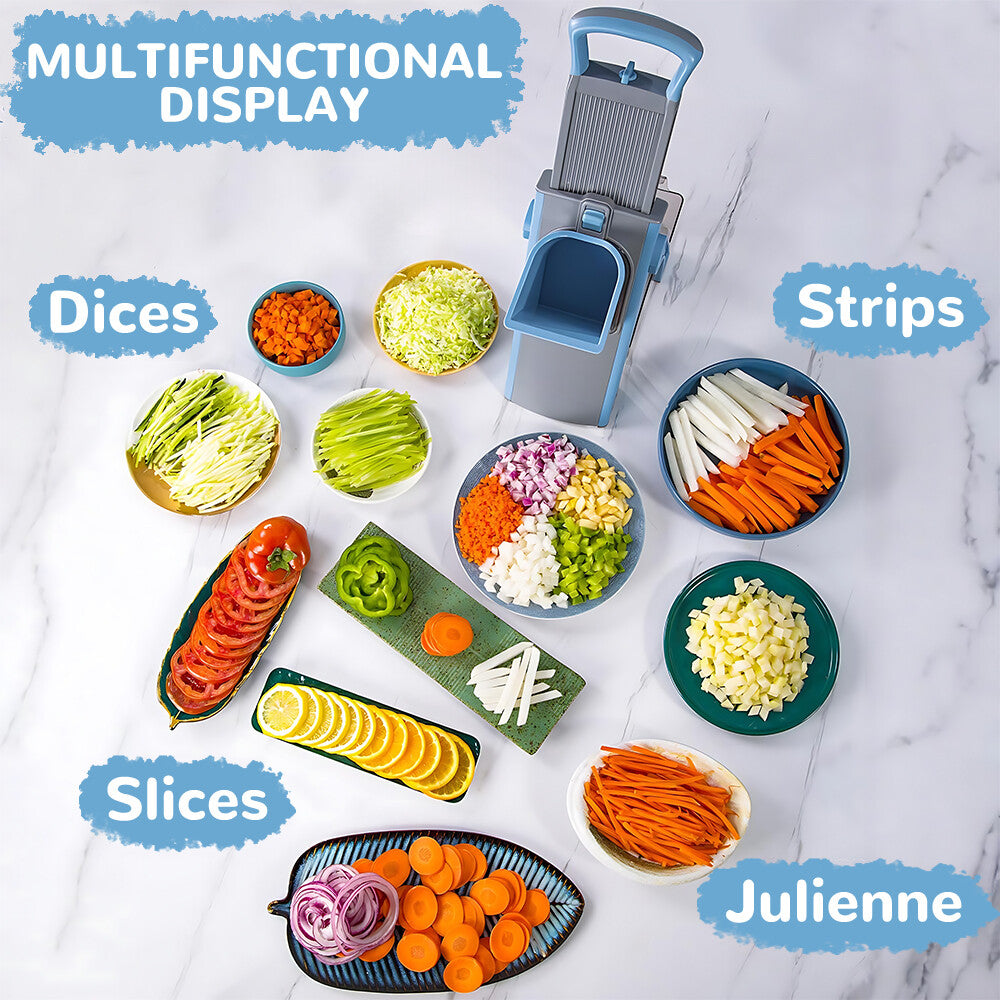 Vegetable Slicer, 4-in-1 Multifunction Mandolin Food Vegetable Slicing Tool, Kitchen Food Chopper Dicer Grater