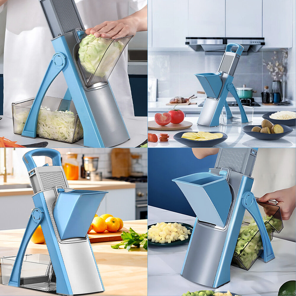 Vegetable Slicer, 4-in-1 Multifunction Mandolin Food Vegetable Slicing Tool, Kitchen Food Chopper Dicer Grater