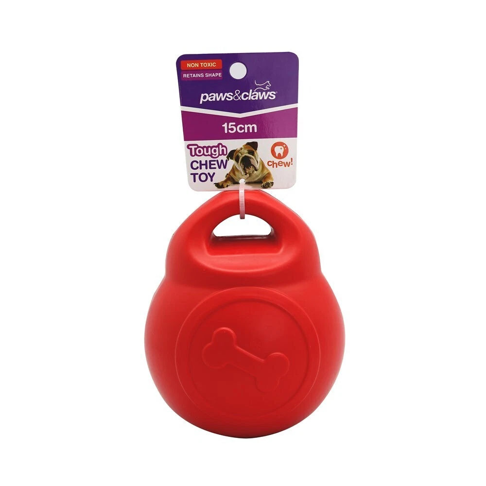 2x Pet Dog Chew Toy Durable Throwing Toy Long Lasting Puppy Chewing Ball 15cm Non-Toxic Outdoor