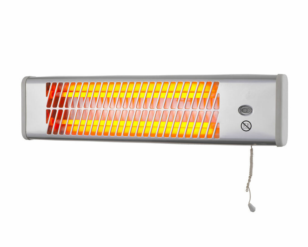 Heller Outdoor Wall Heater 1200W Waterproof Pullcord Strip Heating | Patio Backyard Verandah Heater