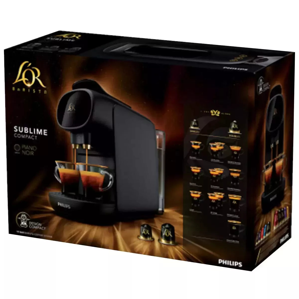 Philips Capsule Pod Coffee Machine | Barista Espresso Cappuccino Latte Maker | Home Office Kitchen Appliances