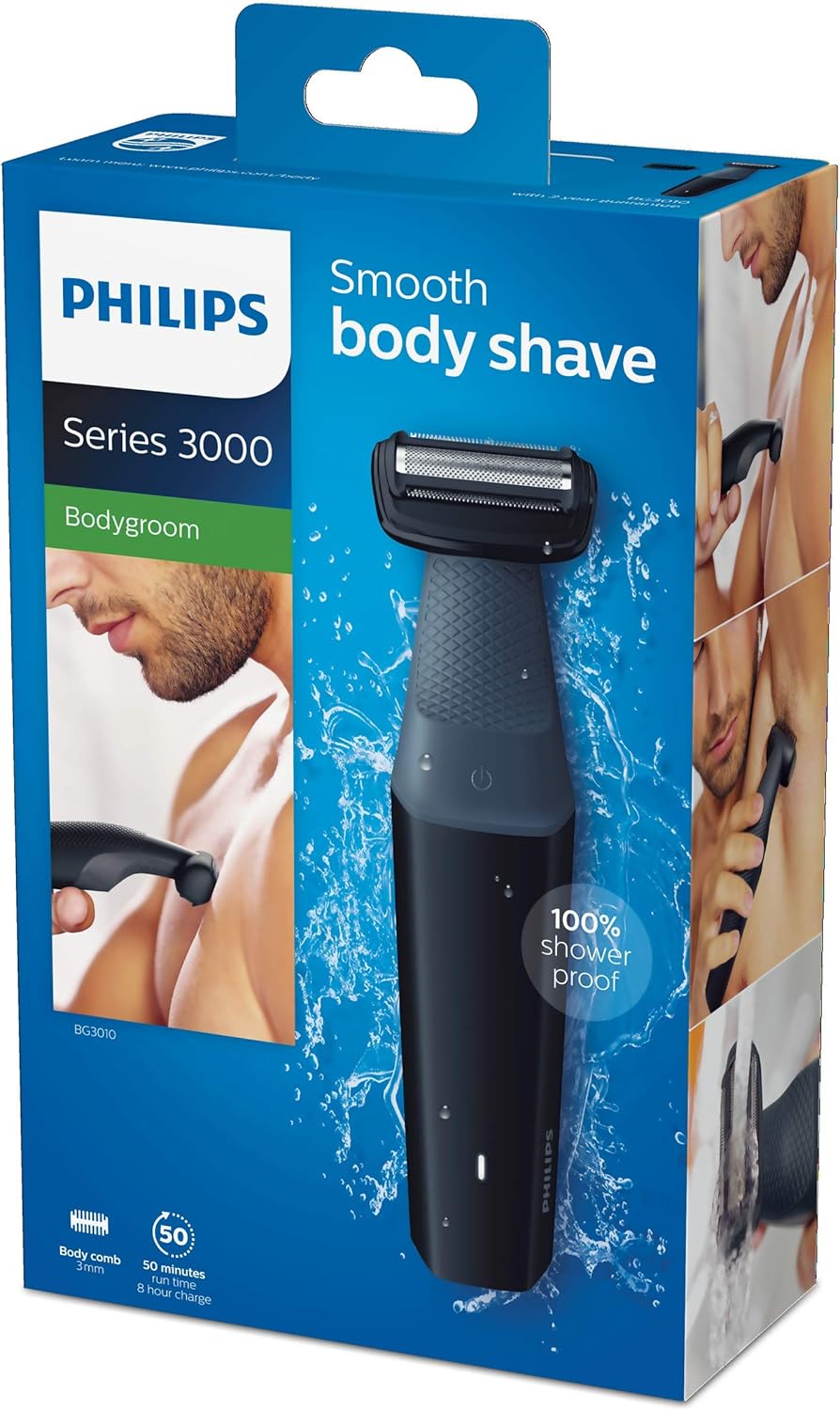 Philip Body Groomer | Rechargeable Hair Trimmer Shaver Showerproof Bodygroom