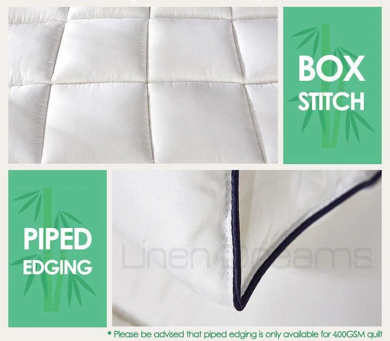 Queen Sized Microfibre Bamboo Quilt | 400GSM Doona Duvet Bedding AUS MADE | Machine Washable
