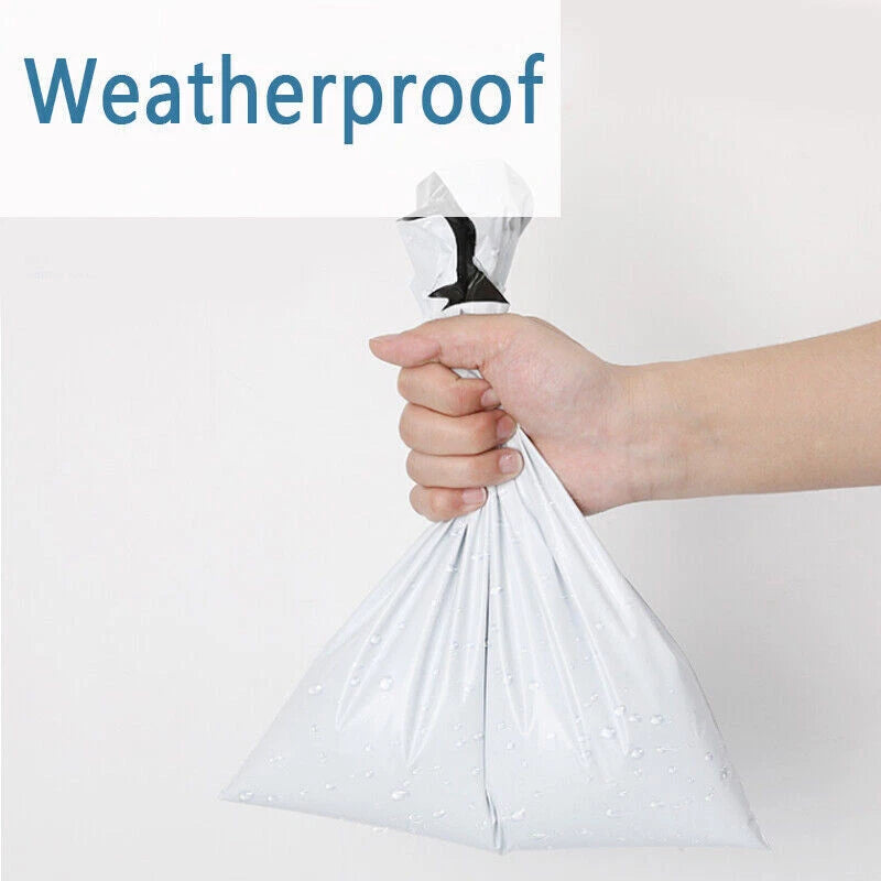 100x Mailing Bags Poly Postage Satchels | Waterproof Plain Discreet Self-Sealing Plastic Shipping Bags