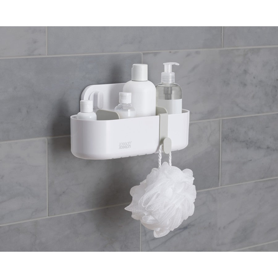 Joseph Joseph Suction Shower Caddy, Bath Soap Shower Gel Shampoo Holder Organiser, Perfect for renters