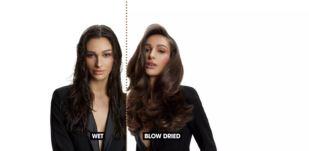 GHD Hair Drying Brush and Styler - Womens Electric Blowdry Brush Styling Tool 2-in-1 Drying Brush - NO HEAT DAMAGE - Barrel Hair Brush
