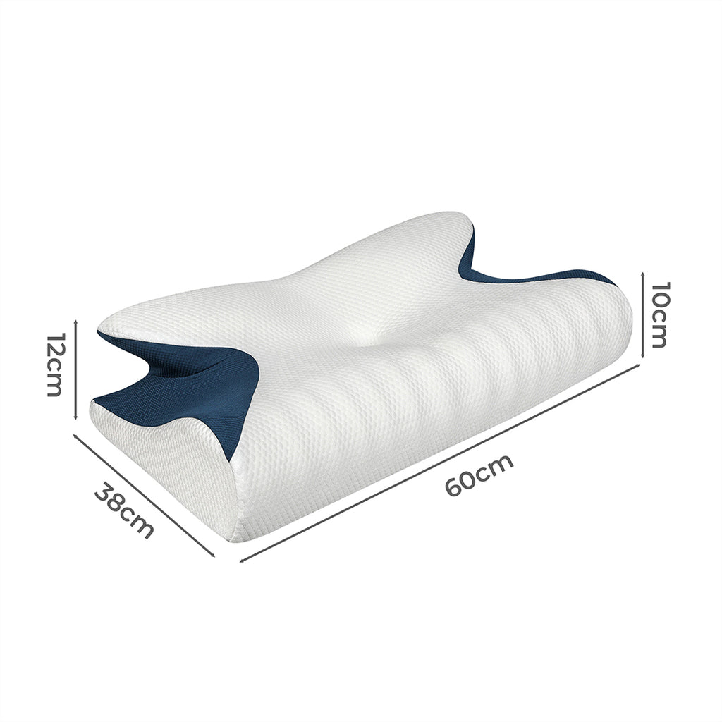 Premium Memory Foam Dual Height High density Pillow Back Side Stomach Sleeper Bedding Guest