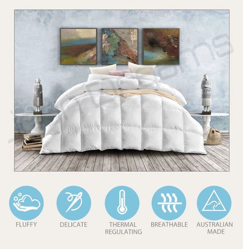 Queen Sized Microfibre Bamboo Quilt | 400GSM Doona Duvet Bedding AUS MADE | Machine Washable