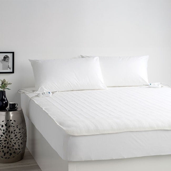Jason Queen Sized Electric Heated Blanket, Fully Fitted Skirt, 3 Heat Setting Bedding Bed Warmer Mattress Protector