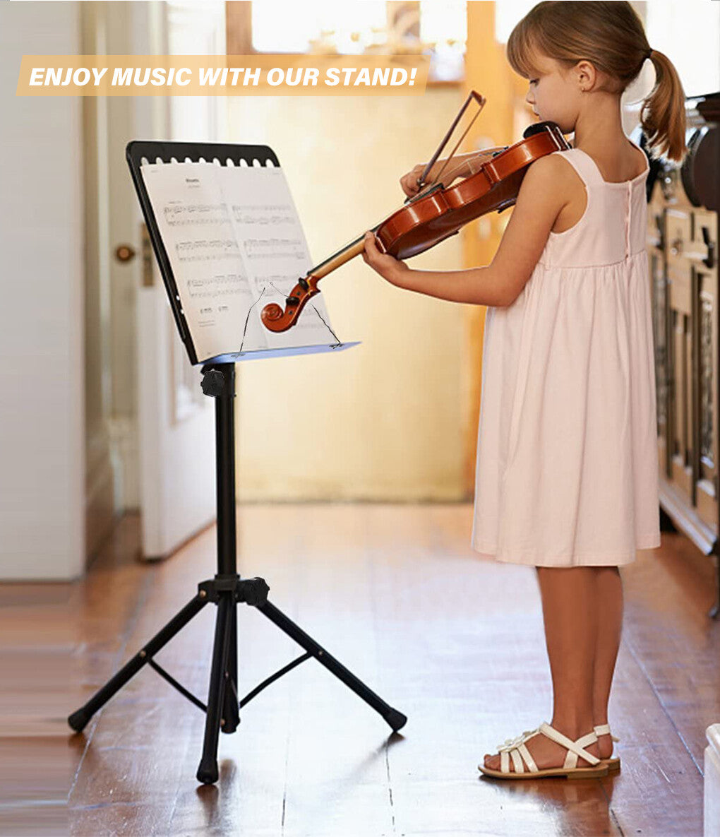 Sheet Music Stand Lecturn Traditional Instrument Adjustable Folding Professional Large Musicians