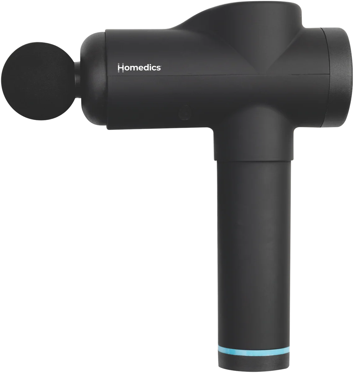 Homedics Percussion Massager Gun - Cordless Rechargeable Deep Tissue Handheld Massage 4 Attachments, 30 Power Levels,
