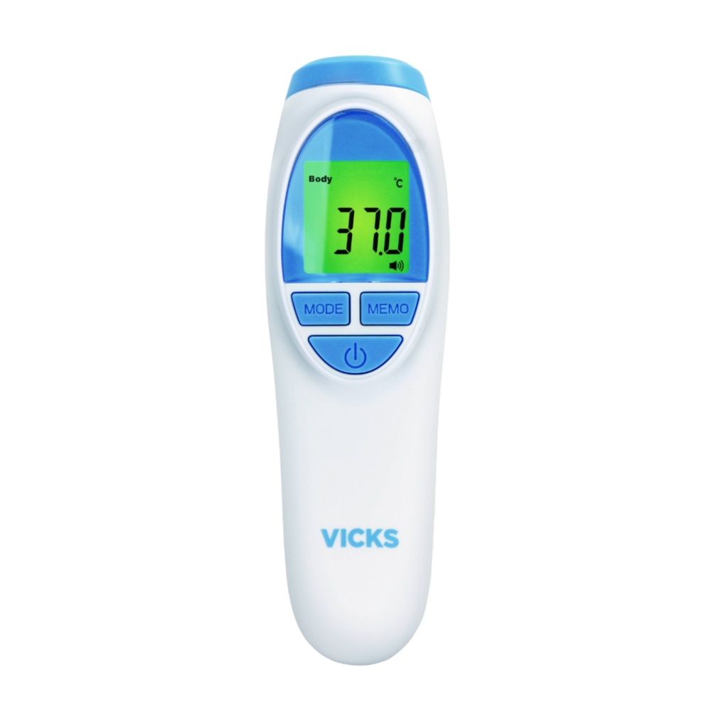 Vicks Non-Contact Forehead Thermometer | Touchless Hygenic Body Digital Thermometer | Quick Reading | Fever Detection