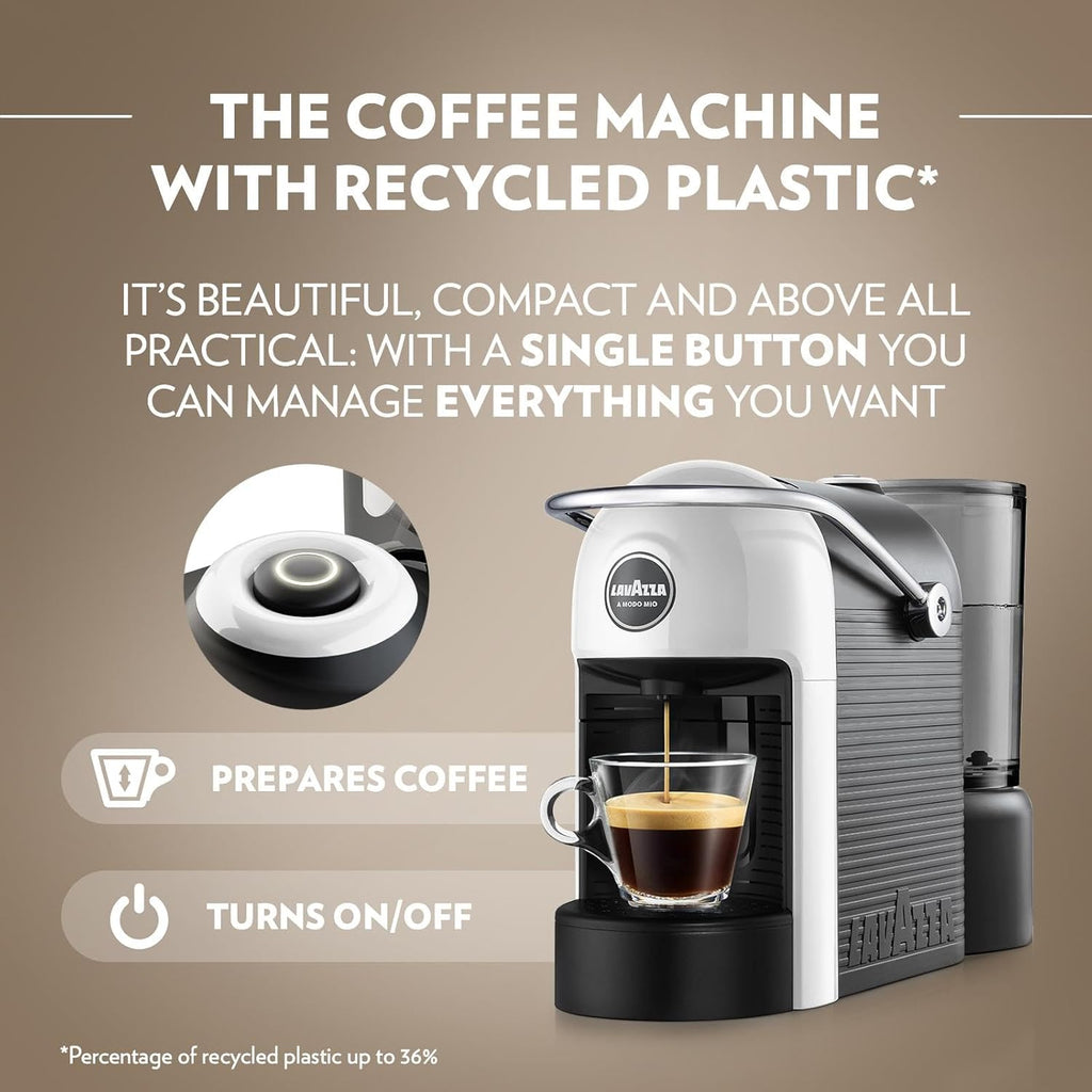 Lavazza Espresso Cappuccino Maker | Pod Capsule Coffee Machine | Electric Automatic Kitchen Appliance with 64 Pods