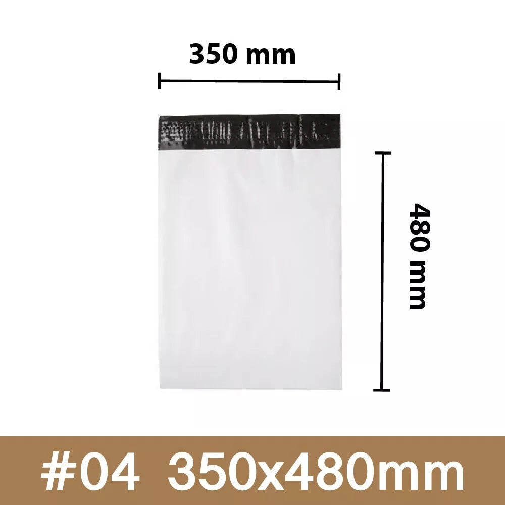Poly Mailer Postage Bags Plain Unmarke Courier Bag Plastic Satchel Self Sealing - 35x48cm - Shipping Supplies