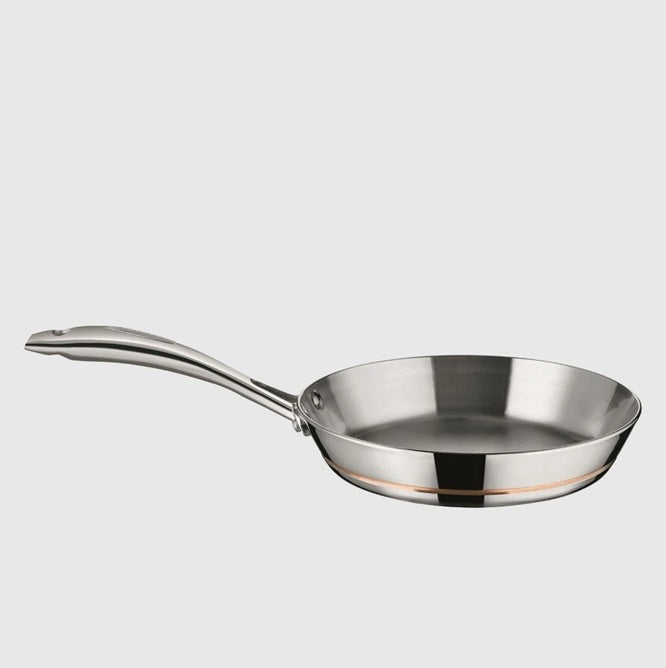 Scapan Stainless Steel 26cm Frying Pan | Oven-safe Frypan Induction Safe Cooking | Gas Electric Induction OK