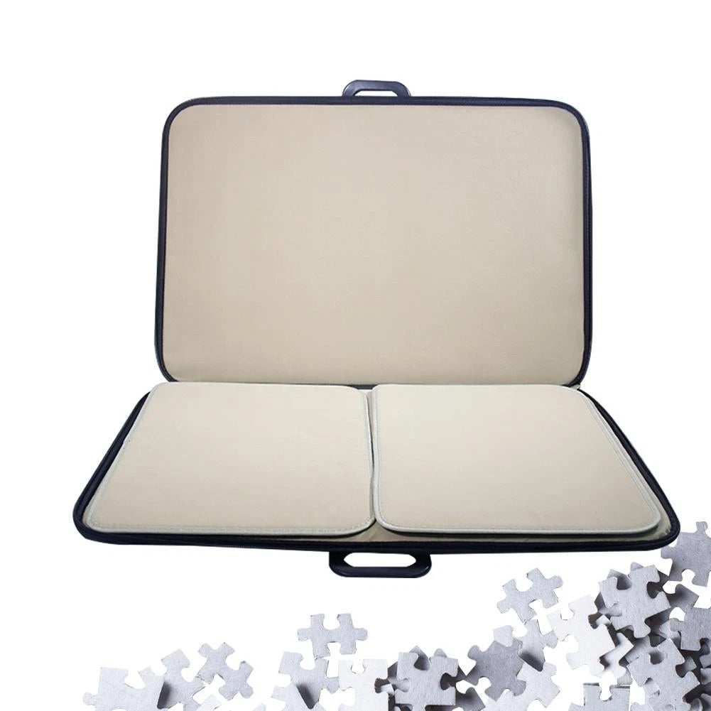 Portable Jigsaw Puzzle Carrier Board with Handle | 1000 Piece Mat Jig Saw Accessory Safe Carry Case Holder