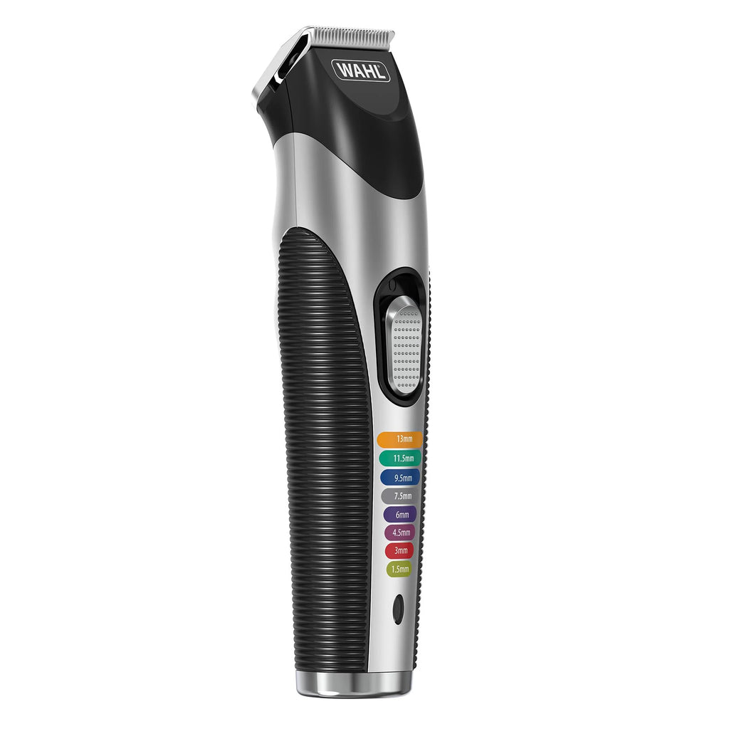 Wahl Full Beard Trimmer Groomer | Cordless Men's Clipper with Coloured Combs | Rechargeable Facial Trimming