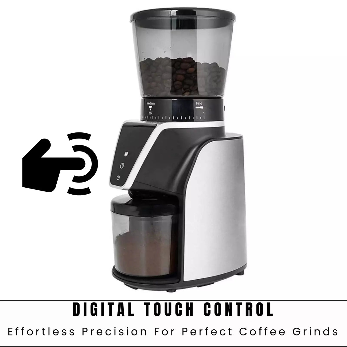 Electric Burr Coffee Bean Grinder | 31 Grind Settings Milling Coffee Bean Machine | Auto Grinding
