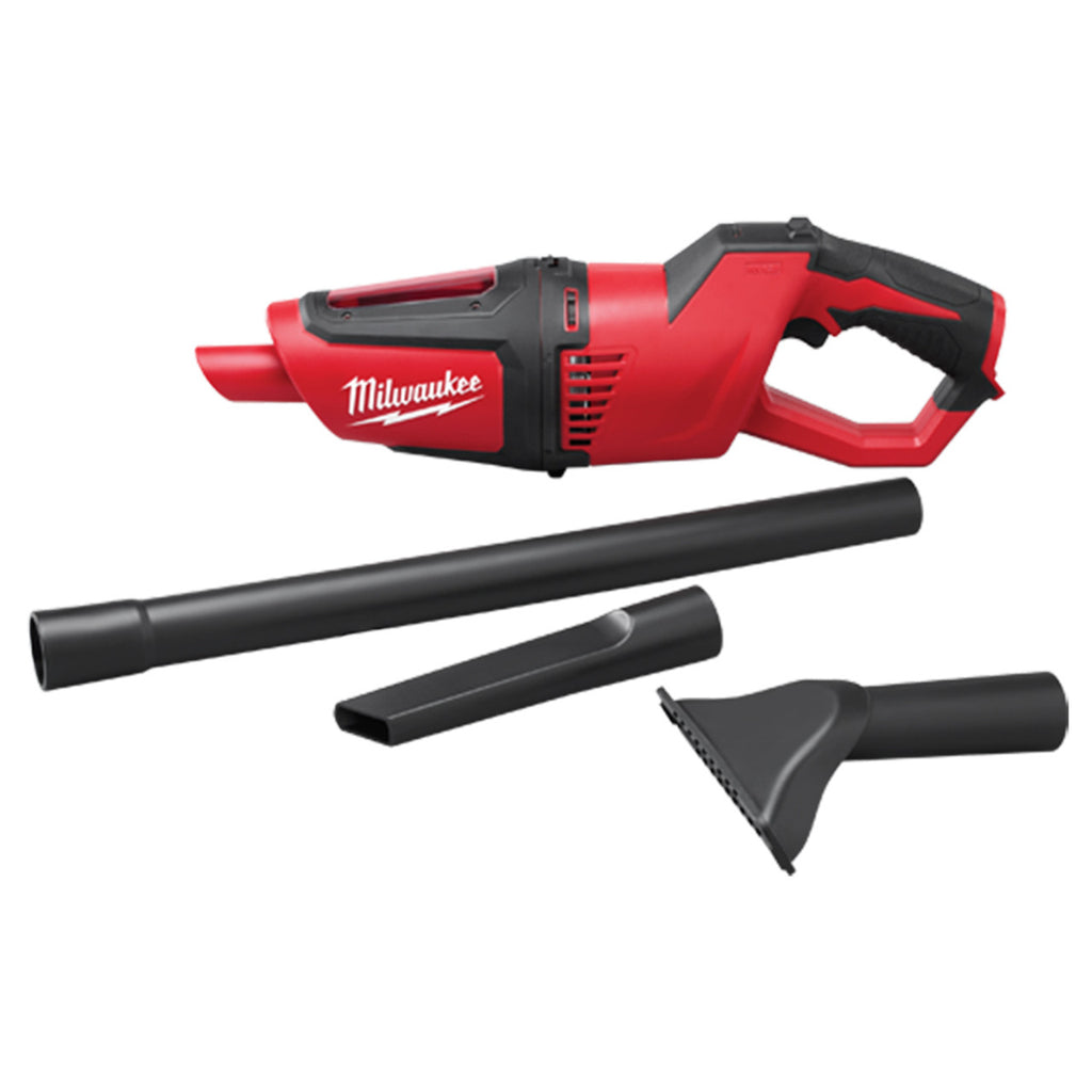 Milwaukee Compact Vacuum Skin | 12V Handheld Home Car Cleaner | Crevice Tool Cleaner Jobsite Contractor| Tool Only