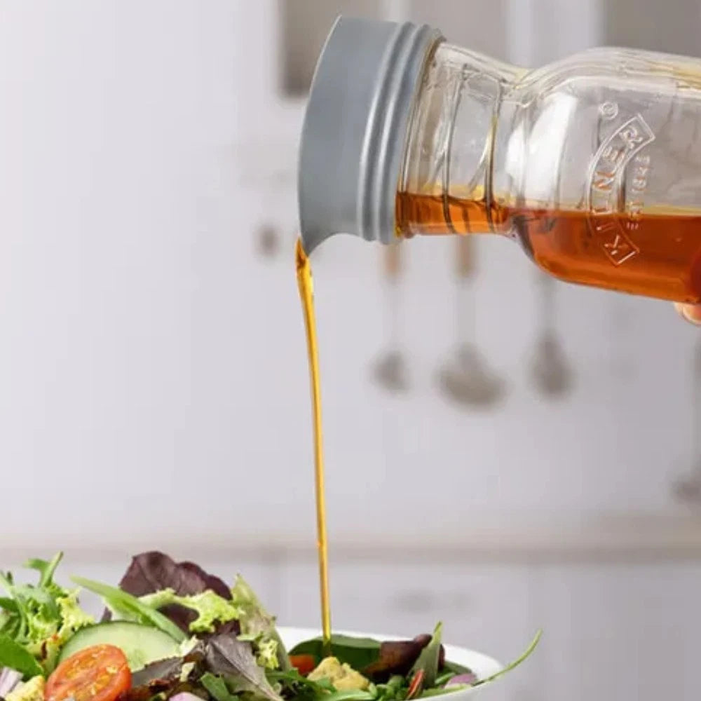 Salad Dressing Marinate Oil Vinegar Mustard Mix Maker Pourer Serving Sauce Bottle Pouring Spout 500ml