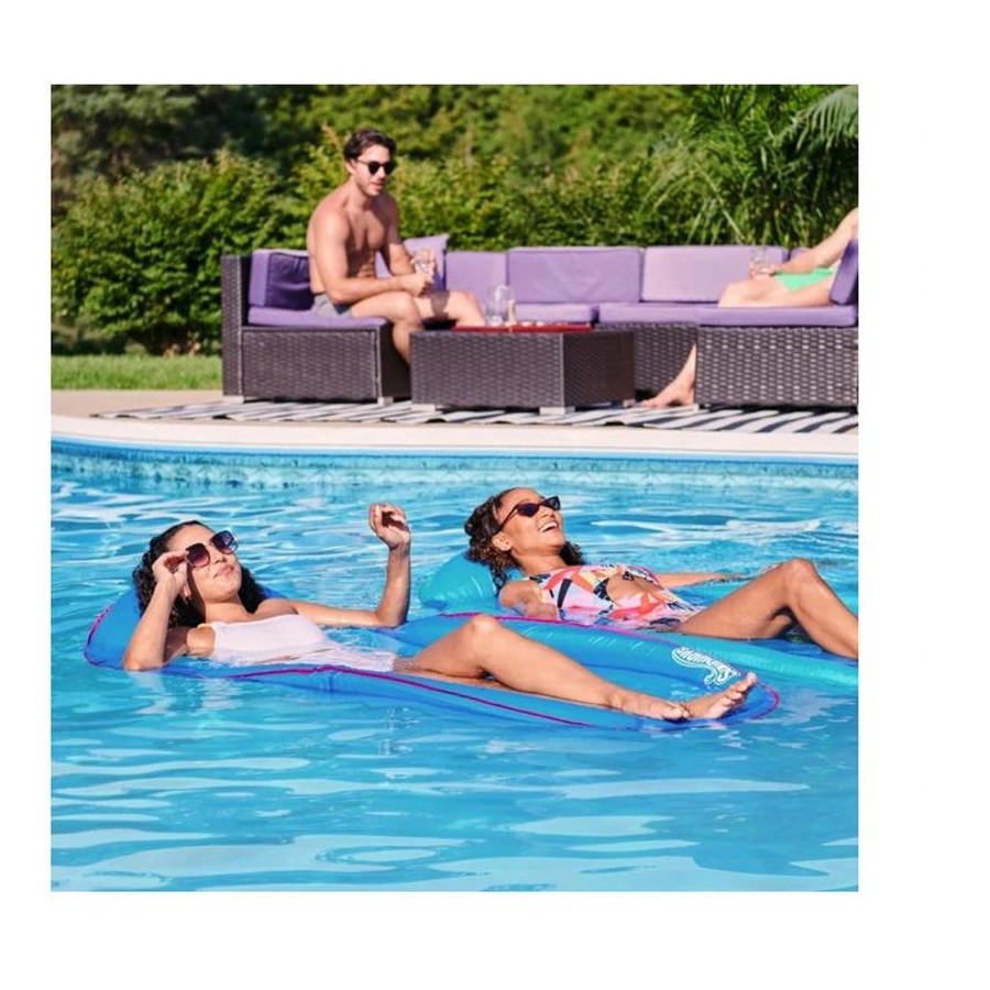 Swimways Swimming Pool Lounger Inflatable Floating Bed Mat Mattress Hammock 173cm, Pool Beach Raft Lounge